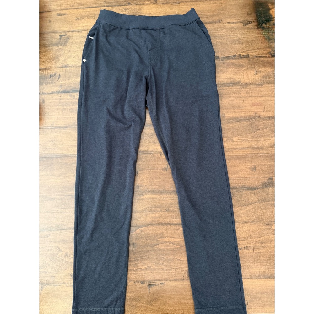 Vuori Ponto Performance Pants Charcoal Heather Grey DreamKnit Mens M